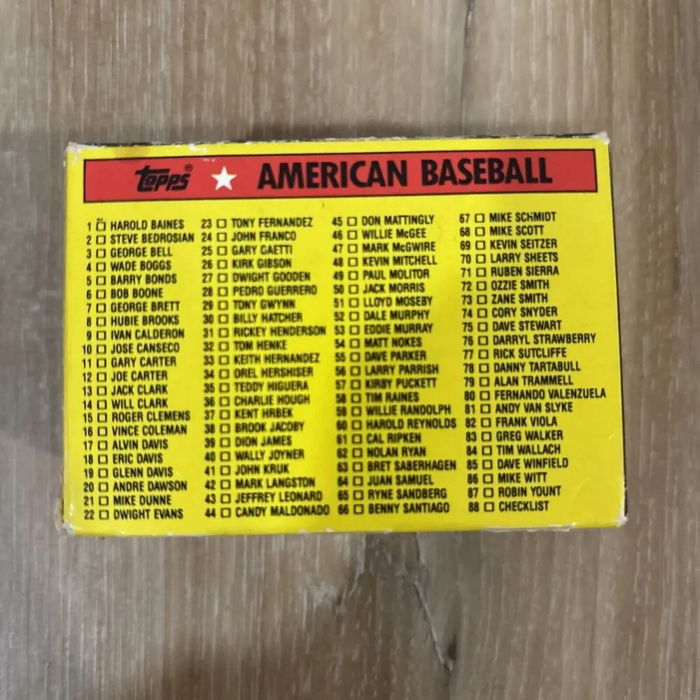 Topps American Baseball Picture Cards Collectors Box Brand New Open Box 88 Cards